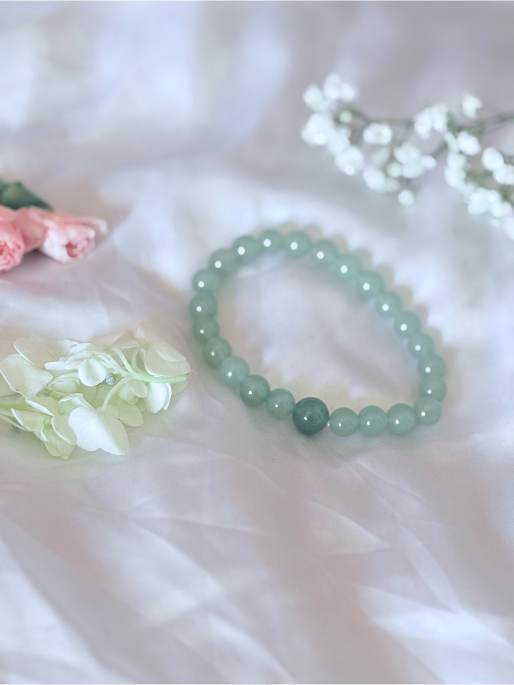 Green Aventurine Crystal Bracelet | Luck Abundance Gemstone Jewelry